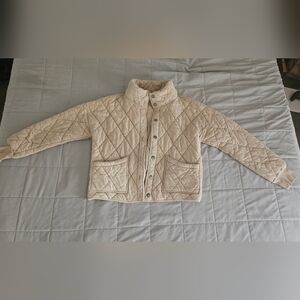 Wild Fable Cream Colored Quilted Jacket XL